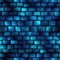 Blue Luminescence Beautiful Brick Wall Texture Tile Seamless Background. Generative AI