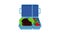 Blue lunchbox icon animation