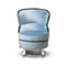 Blue luxurious armchair