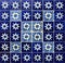 Blue lyon, Mexican hand painted hacienda decorative clay tiles, Traditional mexican tiles, Talavera, Star patterns, sky pattern