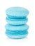 Blue macarons