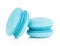 Blue macarons