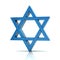 Blue Magen David 3d illustration