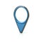 Blue map pins sign location icon