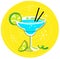 Blue Margarita: Retro cocktail icon