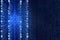 Blue Matrix Abstract - binary code Digital background