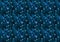 Blue matrix symbols, binary code on dark background a4 size
