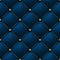 Blue matte leather texture seamless pattern. Vip background upholstery rich and luxury sofa. Vector abstract antique illustration