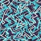 Blue maze seamless pattern with grunge effect