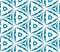 Blue medallion seamless pattern. Hand drawn waterc