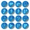 Blue Media Social Icons stickers