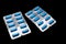 Blue Medication Capsules In Blister Pack