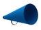 Blue megaphone