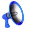 Blue megaphone news blog loudspeaker basic