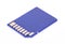 Blue memory SD card