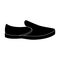 Blue men summer espadrilles . Summer comfortable shoes on the bare feet for everyday wear.Different shoes single icon in