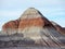 The Blue Mesa landscape of the Painted Desert. The cone shaped structures are referred to as tepees.