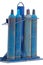 Blue metal oxygen cylinders for welding