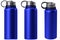 Blue metal thermo bottle