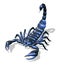 Blue Metallic Scorpion