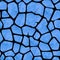 Blue metallic seamless pattern with spots giraffe.