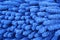 Blue microfiber duster macro background