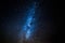 Blue Milky way with million stars at night