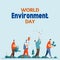 Blue Minimalist World Environment Day (Instagram Post