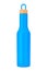 Blue Modern Bottle Mockup with Wooden Cap. 3d Rendering