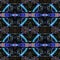 Blue Modern Ikat Tribal Seamless Pattern Web