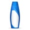 Blue Modern Shampoo Bottle. Products With Lable On White Background . Ready For Your Design.