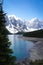 Blue Moraine Lake in Banff National Park, Canada