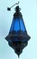 Blue moroccan lamp