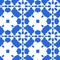 Blue Moroccan tile - seamless ornament.