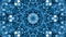 Blue morphing kaleidoscope