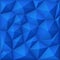 Blue mosaic polygon triangular vector background