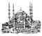 Blue Mosque, Istanbul illustration