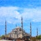 Blue mosque. Istanbul sketches series.