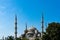 Blue Mosque in Istanbul, Turkey. View of exterior of Sultanahmet