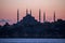 Blue Mosque at the sunset, Istanbul, Turkey