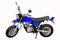 Blue motorbike Isolated on White Background