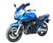 Blue motorcycle