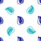 Blue Mussel icon isolated seamless pattern on white background. Fresh delicious seafood. Vector