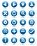 Blue Navigation Web Icons