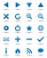 Blue Navigation Web Icons