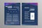 Blue Navy abstract brochure template for Business Flyer or Sport Leflet