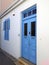 Blue-navy vintage door at old Nicosia - Cyprus
