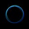 Blue neon circle background