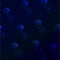 Blue neon jellyfishes, ocean wildlife, dark seamless vector background.