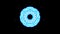 blue neon mirror circle fractal tunnel vj loop